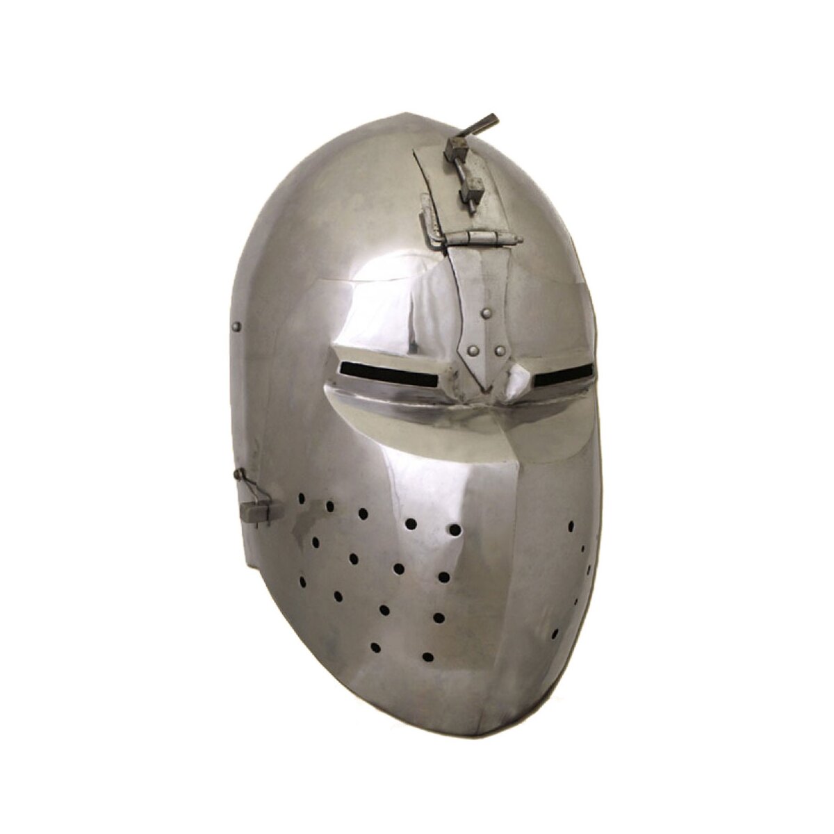 Klappvisor bascinet, 2 mm steel - battle ready