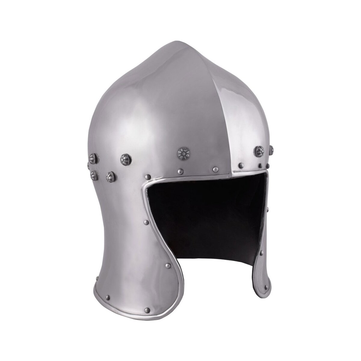 North Italian Barbute, circa 1465, 1.6 mm steel - battle...