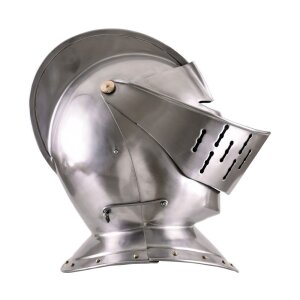 Casque à visière, env. 1520, acier de 1,6 mm - adapté au combat dexhibition