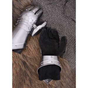 1 Pair Plate Gloves / Gauntlets,1,3 mm steel