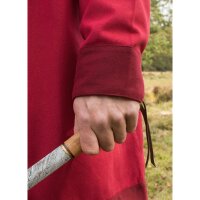 jupe à rabat Bjorn, manteau viking en coton, rouge