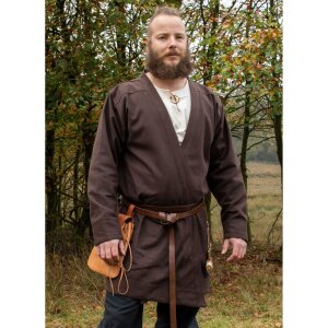 jupe &agrave; rabat Bjorn, manteau viking en coton,...