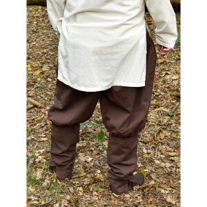 pantalon viking / rush pantalon Olaf, brun, en coton