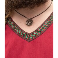 Tunique viking en coton, rouge foncé