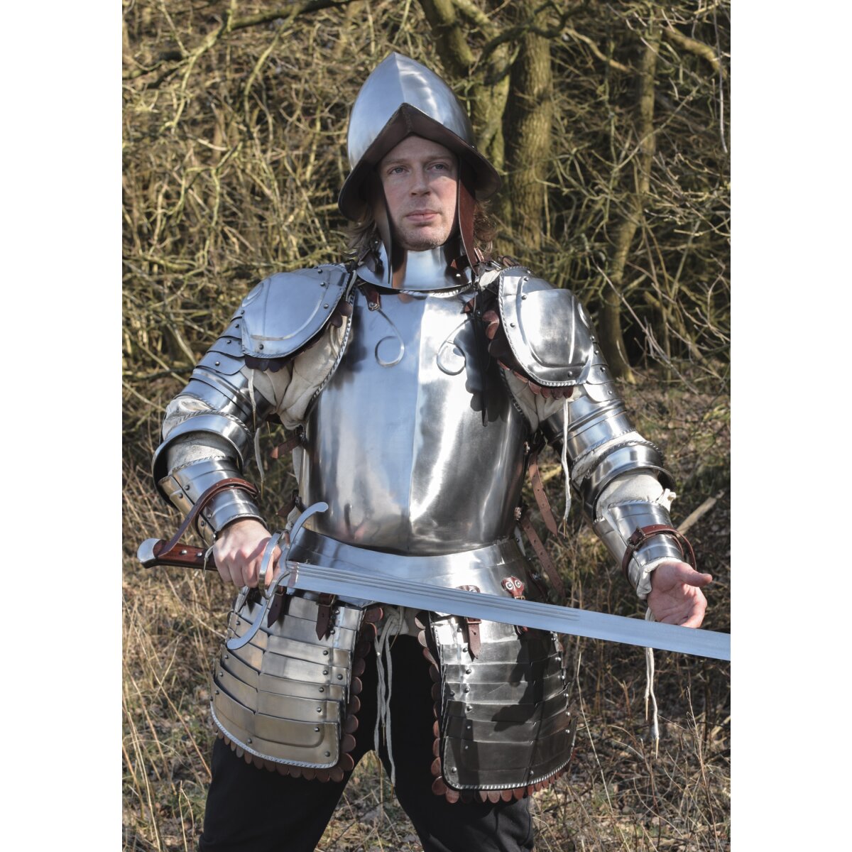 Infantry Half Armour with Morion Helmet