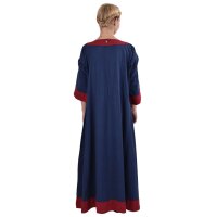 Robe germanique Gudrun bleu/rouge