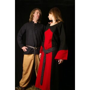 Robe larp Aurora noire / rouge